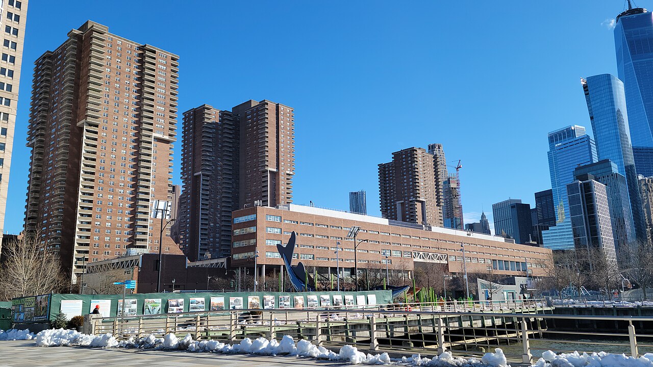 Hudson River Park td 069 - Pier 26, Independence Plaza, BMCC, CUNY Borough of Manhattan Community College